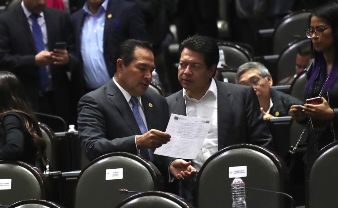 Mario Delgado, coordinador del grupo parlamentario de Morena en la Cámara de Diputados. Foto: Juan Carlos Reyes/EL UNIVERSAL