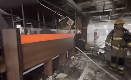 VIDEOS. Así quedó la terminal C del Aeropuerto de Monterrey tras el incendio en restaurante