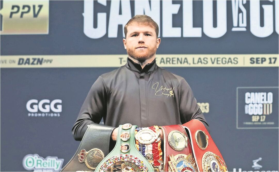 Canelo Álvarez en Las Vegas / FOTO: AFP