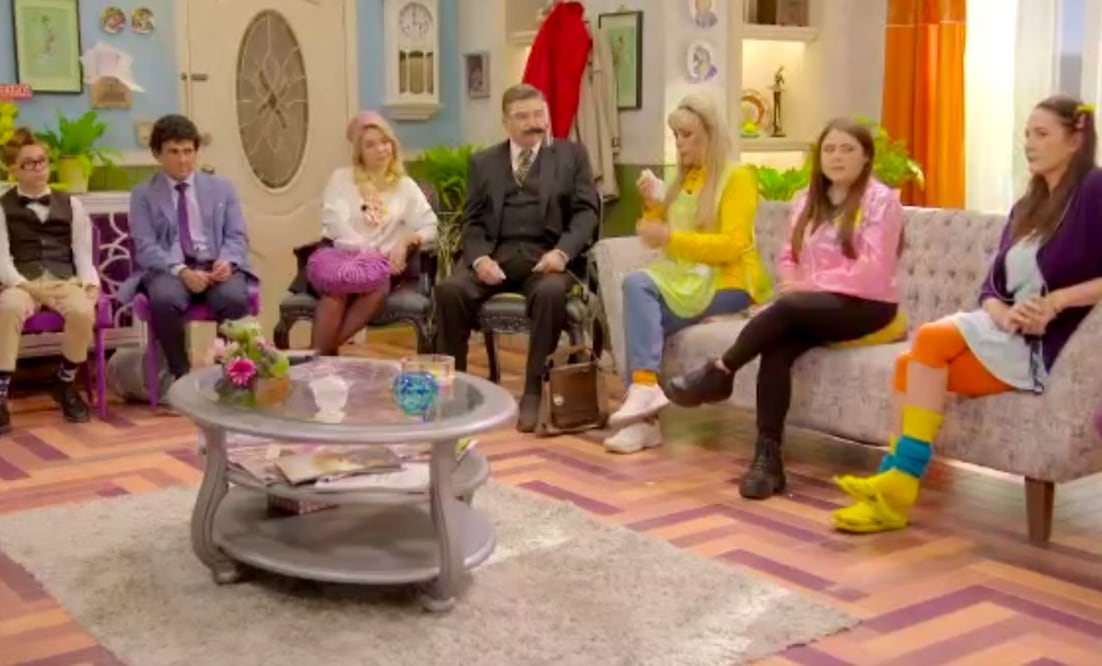 Jorge Ortiz de Pinedo y el elenco de "Una familia de Diez". Foto: Nicole Trejo