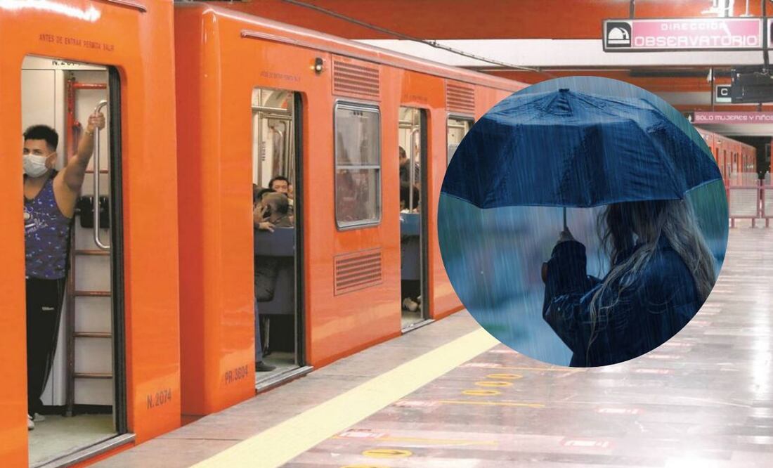 Lluvia afecta servicio del Metro. Foto: Archivo