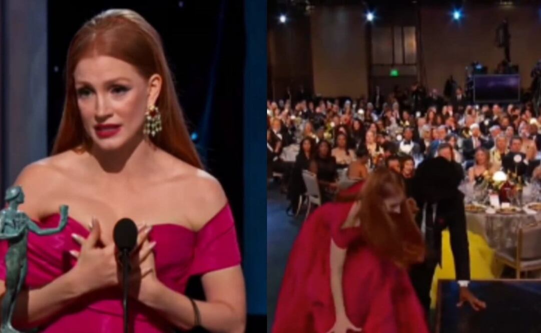Jessica Chastain ganó un premio en los SAG Awards 2023. Foto: Captura de pantalla tomada de Twitter @ihpbw
