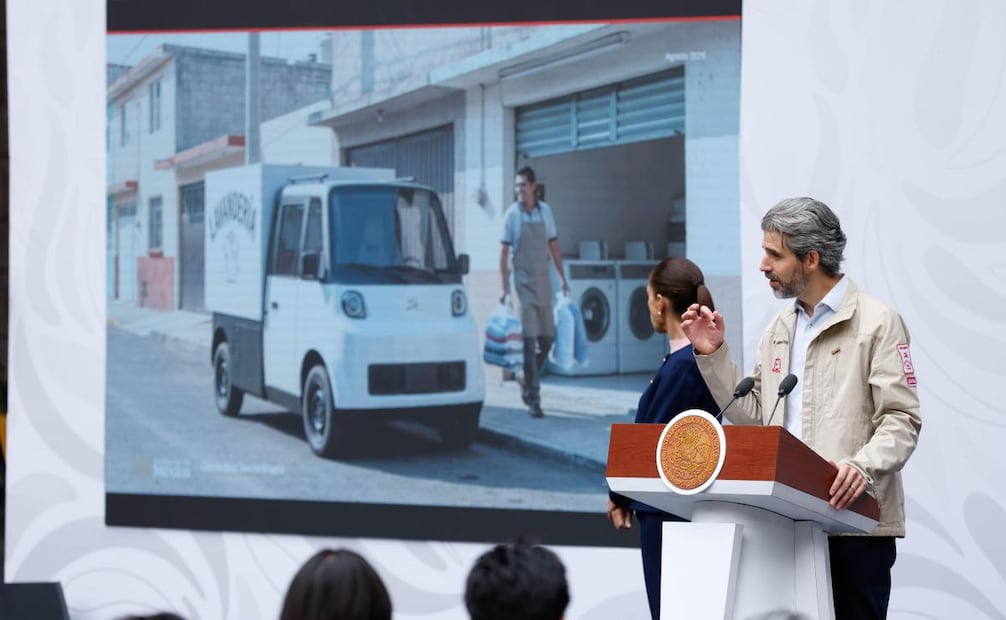 Prototipo de Olinia Carga, el segundo modelo del proyecto de vehículo eléctrico desarrollado en México. Foto: Diego Simón Sánchez/ EL UNIVERSAL