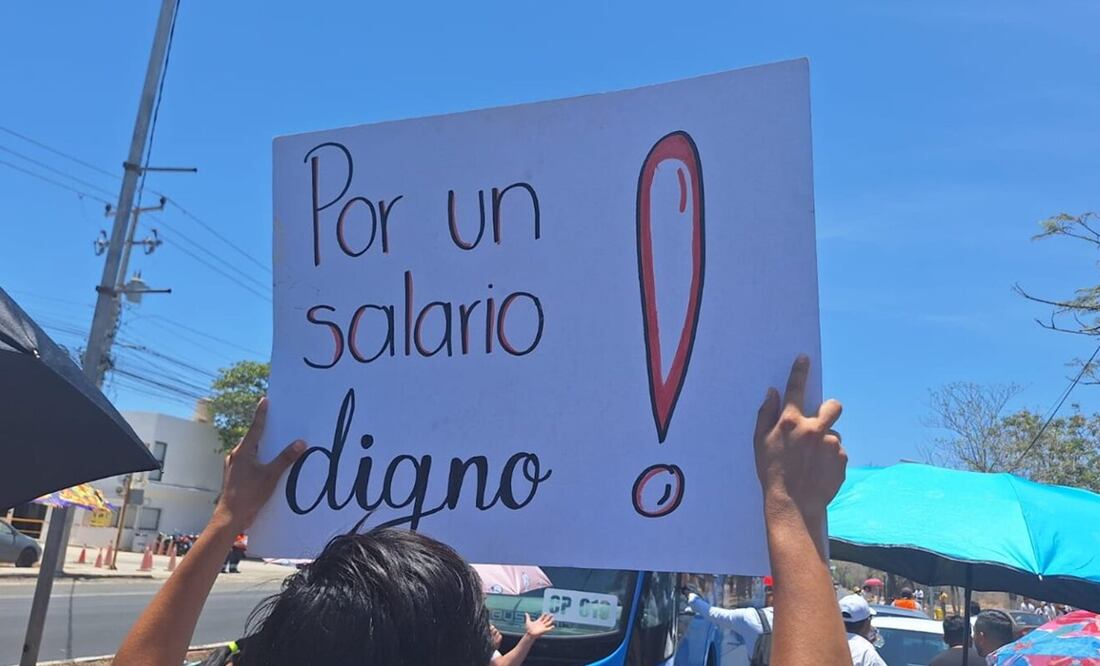 A casi 4 semanas de que concluya el ciclo escolar 2023-2024, un grupo del magisterio yucateco convocó a un paro indefinido de labores. Foto: especial