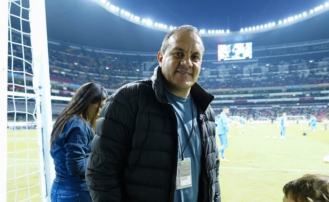 Cuauhtémoc Blanco en un partido del América en el estadio Azteca - FOTO: Imago7