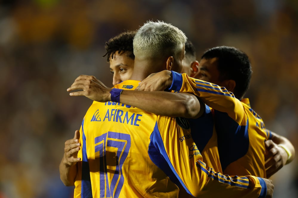 Tigres em festejo de gol, durante los Cuartos de Final de la Concacaf Champions Cup - Foto: Imago7