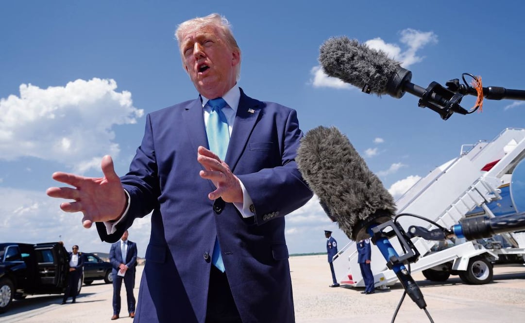 El presidente Donald Trump, ayer en la Base Conjunta Andrews, Maryland. Foto: Jacquelyn Martin / AP