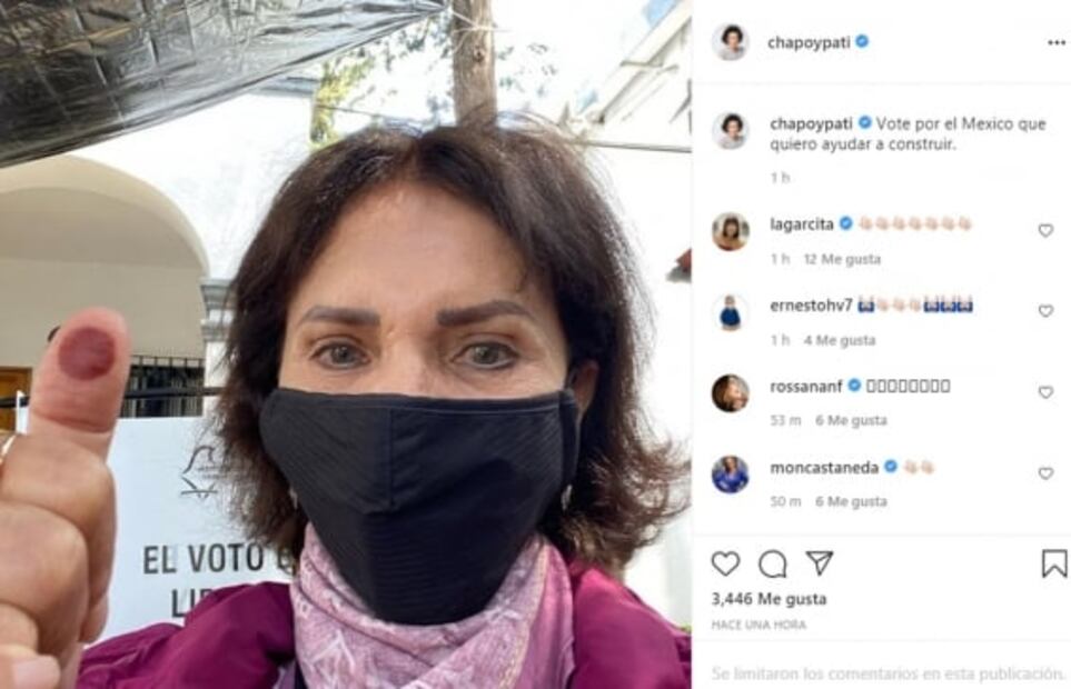 Maribel Guardia usa "#Votar es de chingones" y acude como otros famosos a las casillas