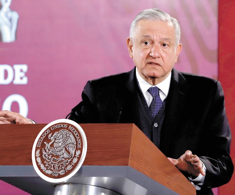 “Que se agote lo de la denuncia y que se castigue a los responsables (...) nosotros [ayudaremos] en lo que podamos para que no se quede archivado el caso”. Andrés Manuel López Obrador, Presidente de México. Foto/BERENICE FREGOSO. EL UNIVERSAL