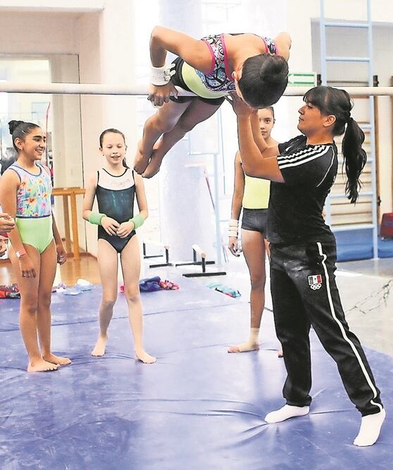 Alexa Moreno convivió con niñas de 8 a 16 años en la Conade. (FOTO: CONADE)