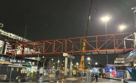 Colocan último tramo en Cetram Indios Verdes para conectar L1 de Cablebús, Metrobús y Mexibús 