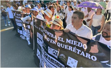 Realizan marcha silenciosa en calles de Querétaro por masacre en bar “Los Cantaritos”; exigen justicia