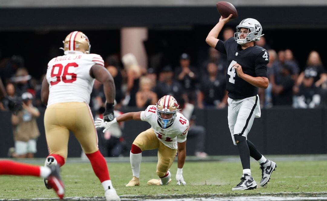 Los Raiders aplastaron a los 49ers / Foto: AFP