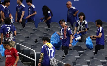Aficionados de Japón piden 10 mil bolsas de basura para limpiar estadio en Monterrey