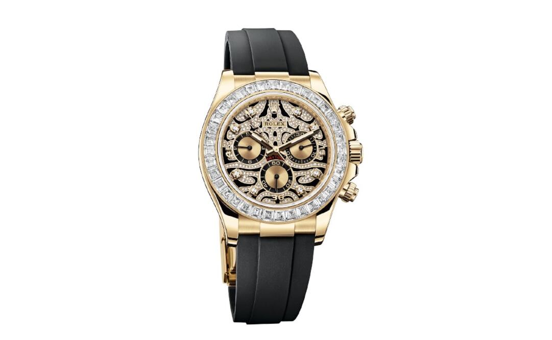 Rolex Cosmograph Daytona en caja de oro amarillo y diamantes 40 mm