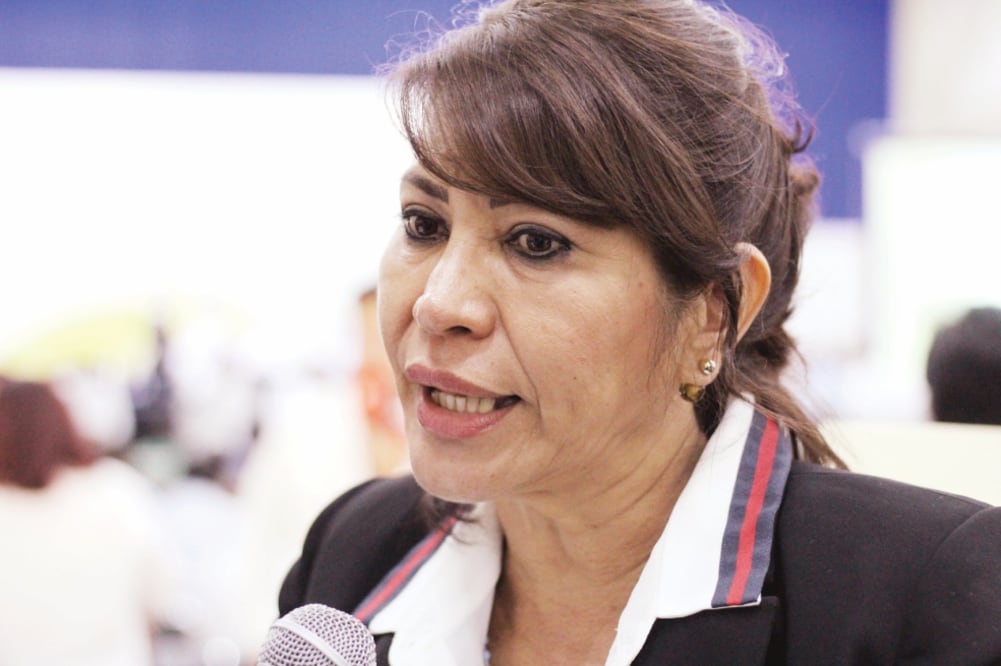 Presencia. Doyma Ochoa, de la Sección 40 del SNTE, dijo que el gremio participará en todos los foros educativos organizados por el próximo gobierno federal