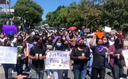 Marchan para pedir justicia por asesinato de Suri Saday en Tehuacán, Puebla