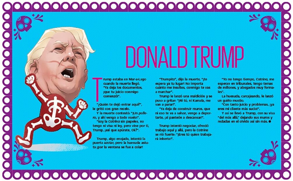 Donald Trump. Ilustración: Iván Vargas / EL UNIVERSAL