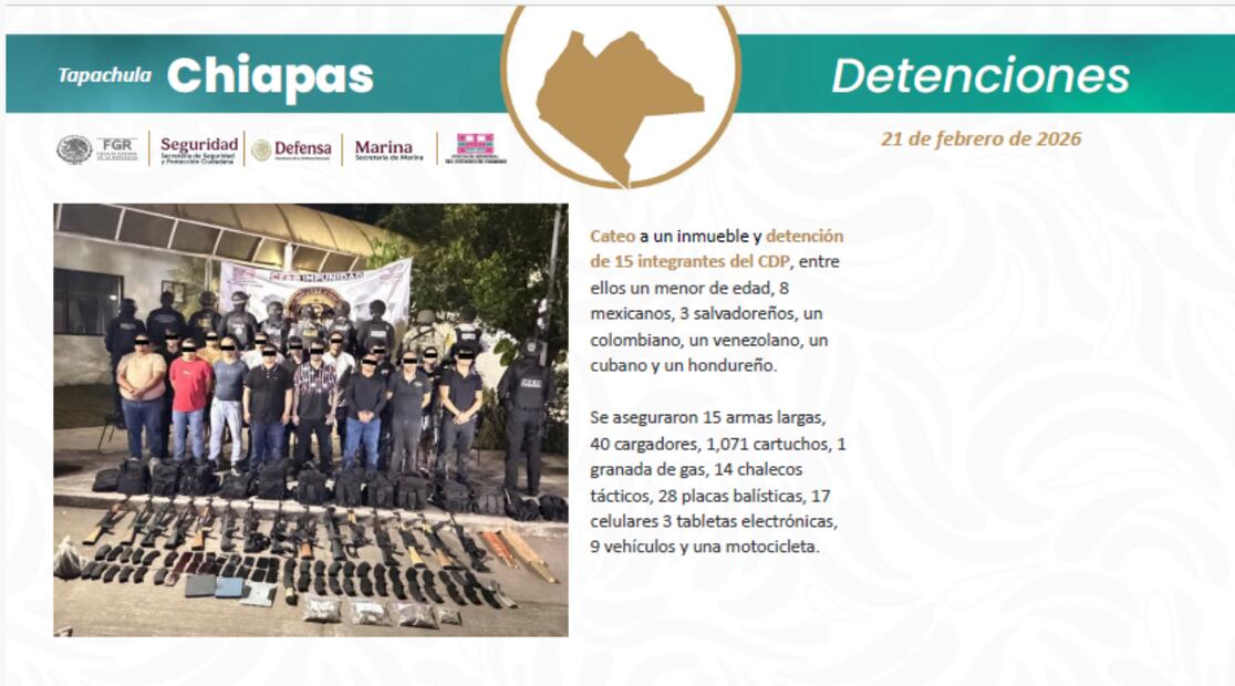 Estrategia Nacional de Seguridad 2026. Foto: especial