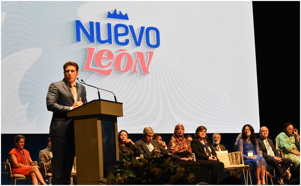 18 de septiembre 2024, el gobernador Samuel García Sepúlveda inauguró el encuentro mundial de valores. Foto Emilio Vázquez / EL UNIVERSAL