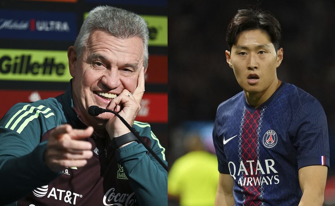 Javier Aguirre y Kang-in Lee protagonizan divertido momento / Foto: Imago7 / AP