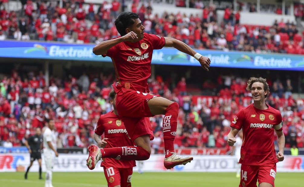 Toluca en festejo de gol, durante la fase regular del Clausura 2026 - Foto: Imago7