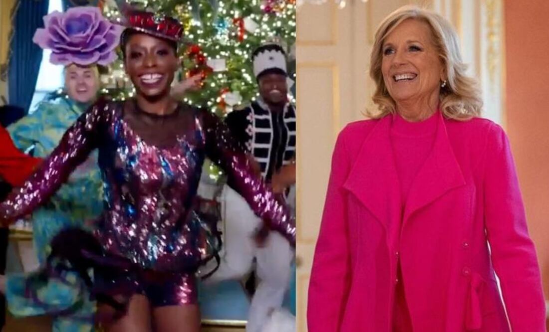 La primera dama de los Estados Unidos, Jill Biden, compartió en sus redes sociales un video de la interpretación de la obra navideña El Cascanueces. Foto: tomada de video