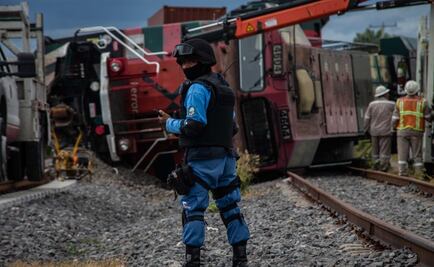 Por un acto vandálico, se descarrila máquina de Ferromex en Querétaro 
