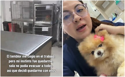 Sismo en Colombia: veterinaria se queda en clínica para proteger a perritos; gesto conmueve en redes