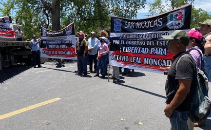 Bloquean carretera Cd. Victoria-Monterrey por detención de líder de autodefensas 