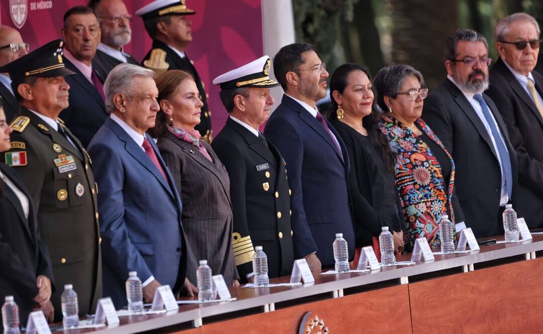 A la Ceremonia del 176 Aniversario de la Gesta Heroica de los Niños Héroes de Chapultepec no estuvieron representantes del Poder Legislativo ni Judicial / Foto: Twitter