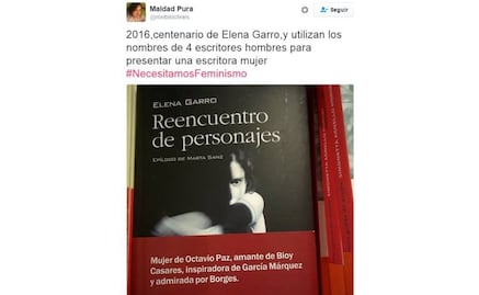 Retiran anuncio en libro de Elena Garro por polémica sexista