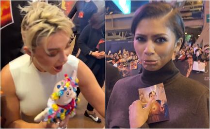 Florence Pugh recibe Simi de "Midsommar" y Zendaya un "San" Tom Holland en premiere de Dune 2