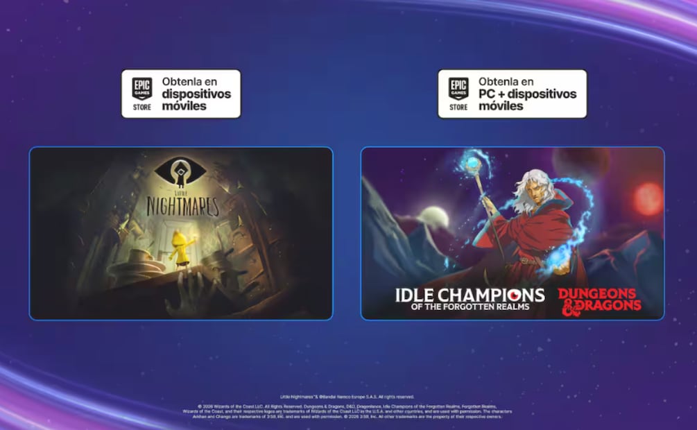 Cada jueves, la tienda de Epic Games lanza entre 1 o 2 juegos de manera gratuita. Foto: Epic Games