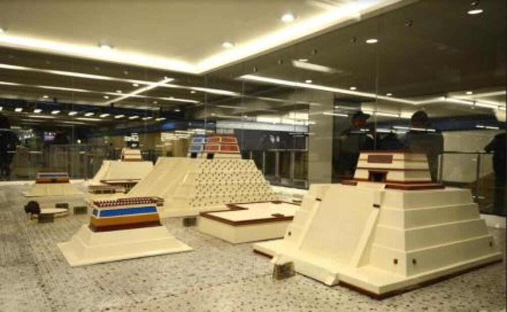 Actualizan la maqueta de México-Tenochtitlan del Metro Zócalo