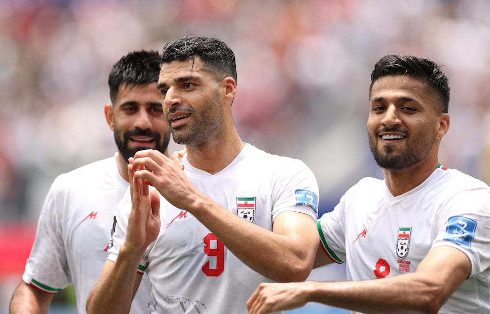 Mehdi Taremi con la selección de Irán, durante la Fase de Grupos del Mundial de 2026 - Foto: AFP