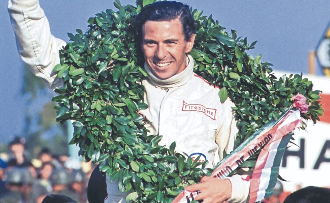 Jim Clark, máximo ganador en la historia del Gran Premio de México. | Fotos: Archivo EL UNIVERSAL y www.mexicogp.mx