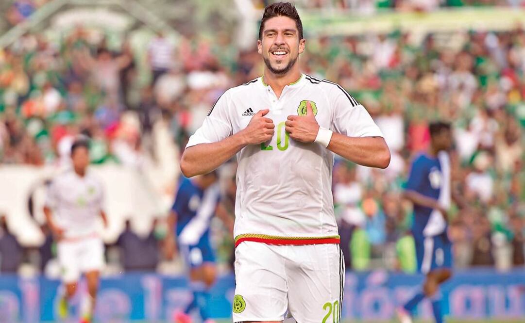 El delantero Eduardo Herrera hizo un doblete en el triunfo de la Selección Mexicana sobre su similar chapín y se van con la moral en alto a la Copa América (Foto: ETZEL ESPINOSA / IMAGO7)