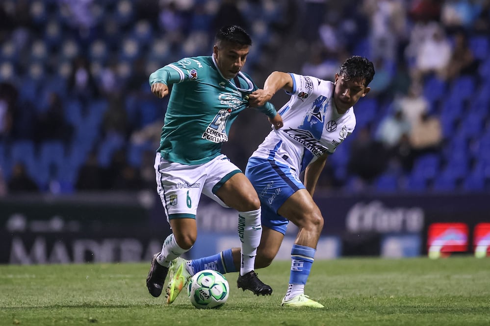 Puebla y León en partido, durante la fase regular del torneo Clausura 2026 de la Liga MX - Foto: Imago7
