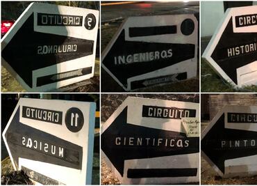"Cirujanas, músicas…", cambian nomenclatura a calles de Ciudad Satélite