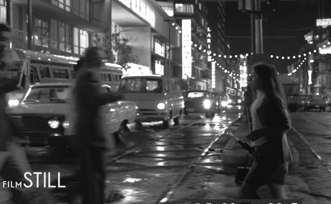 Recreación de la Avenida Insurgentes en la película "Roma". Fotografías: ARCHIVO, ALEJANDRA LEYVA Y CORTESÍA EUGENIO CABALLERO