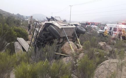 Mueren seis militares en accidente vehicular en Tijuana 