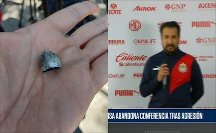 Jugadores de Chivas habrían lanzado un explosivo durante conferencia de prensa