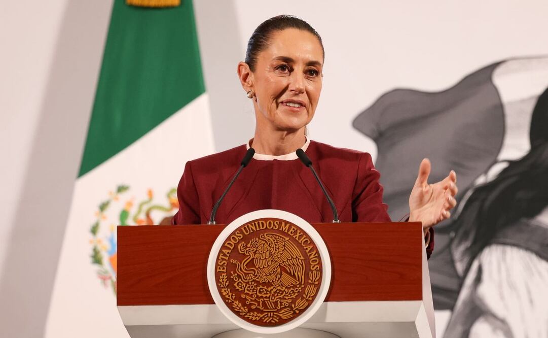 La presidenta señaoló que es necesario que la Unión Americana haga su trabajo en su propio país contra el tráfico de drogas. (14/02/2025) Foto: Luis Camacho | El Universal