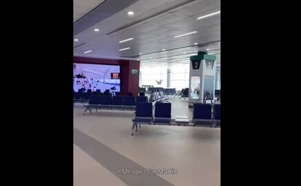 Periodista difunde video del interior del AIFA; "no es el desastre que algunos venden", dice