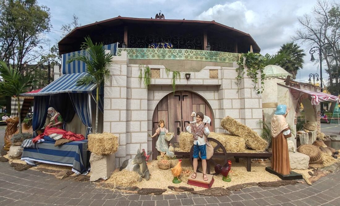 El nacimiento monumental podrá ser visitado hasta el 6 de enero del 2025, y forma parte de las actividades decembrina que se llevan a cabo en la demarcación. Foto: Especial