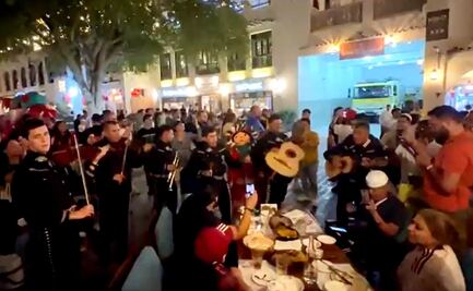 Qatar 2022: Con "El Rey", mariachi sorprende en calles de Doha previo al México vs Argentina