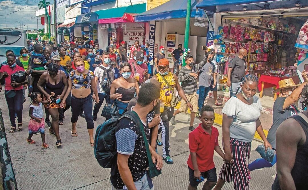 Migrantes haitianos recorren diversos estados del país en su búsqueda de llegar a Estados Unidos para solicitar asilo. Foto: ARCHIVO EL UNIVERSAL