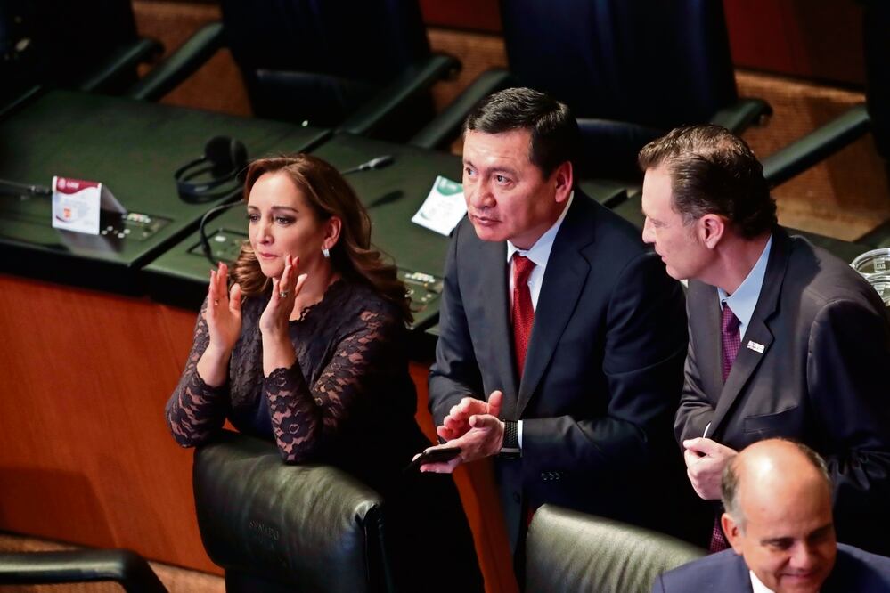 Claudia Ruiz Massieu y Miguel Ángel Osorio Chong dejan al PRI. Foto: Archivo / EL UNIVERSAL