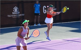 Giuliana Olmos tuvo un mal inicio en casa tras caer junto a Aldila Sutjiadi en su debut en Mérida 